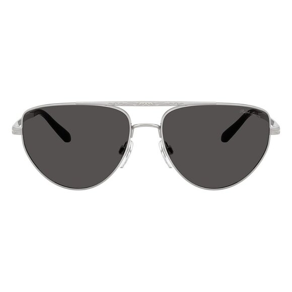 New RALPH LAUREN Silver Aviator RL7090 9001/87 Sunglasses Women - Picture 2 of 6